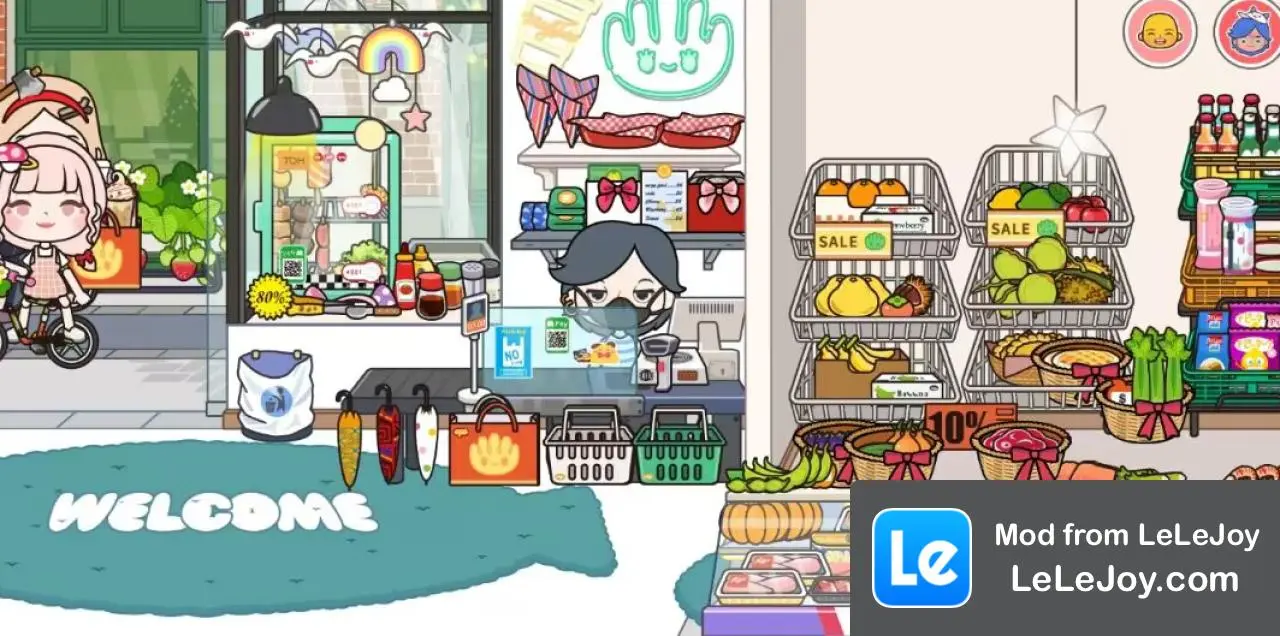 Siêu thị + nhà tự xây