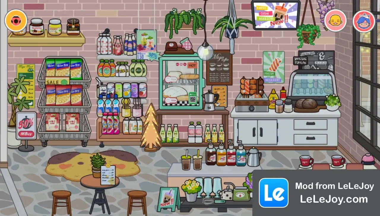 Tráng miệng + siêu thị tươi sống