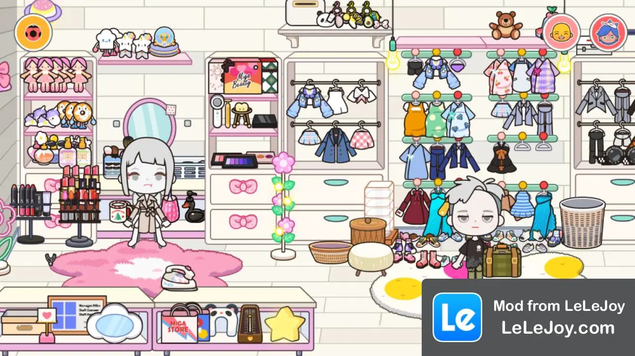 White tone ins style couple villa