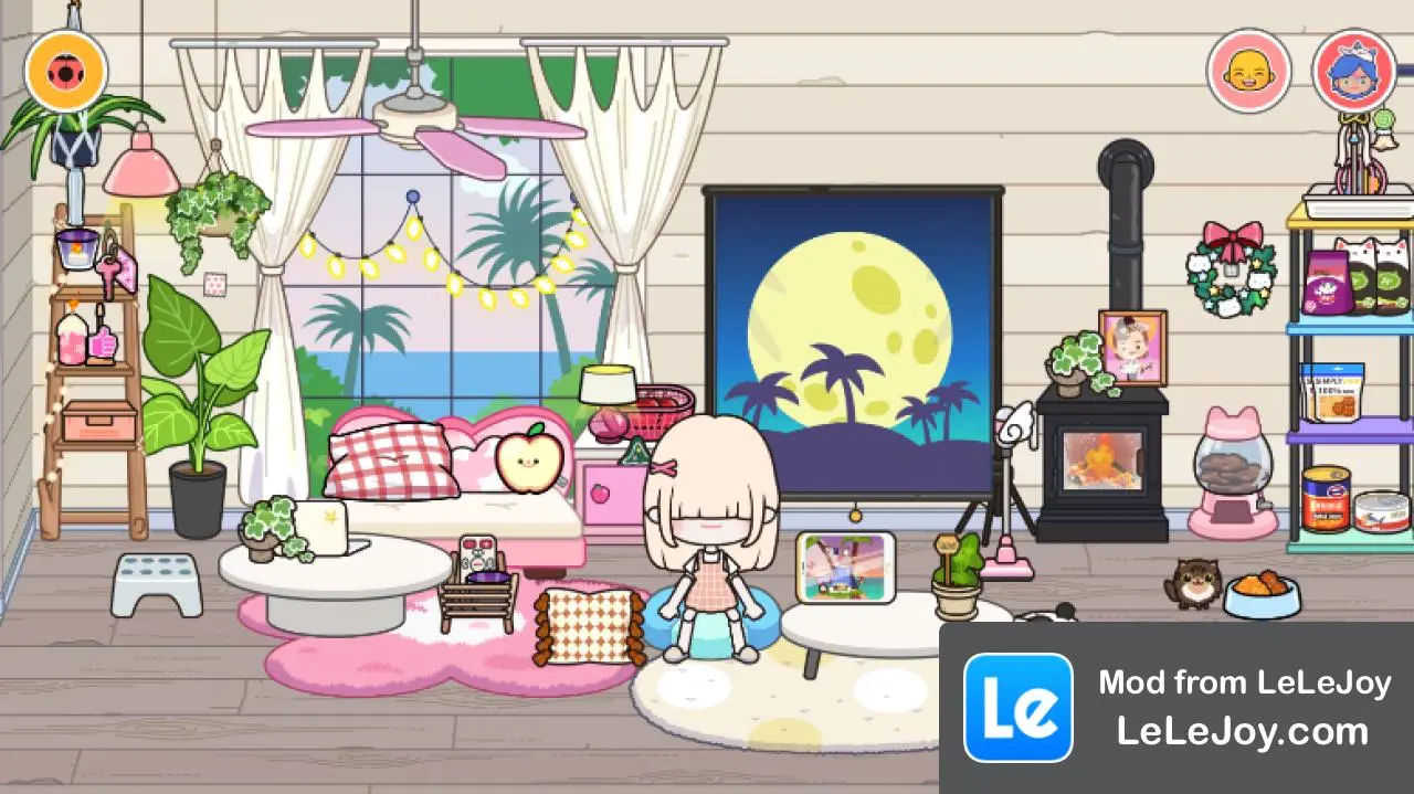 Pink minimalist style villa