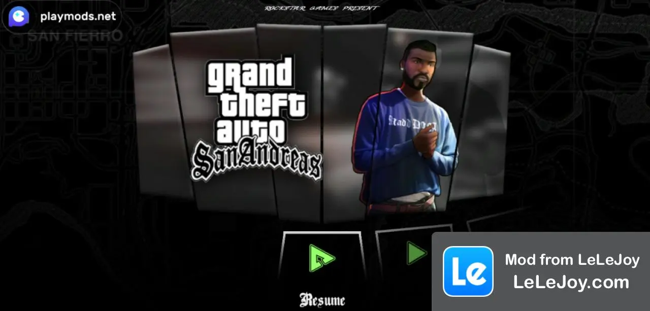 Menu INSANITY dan layar pemuatan