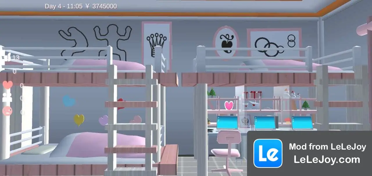 Ins style dormitory for girls