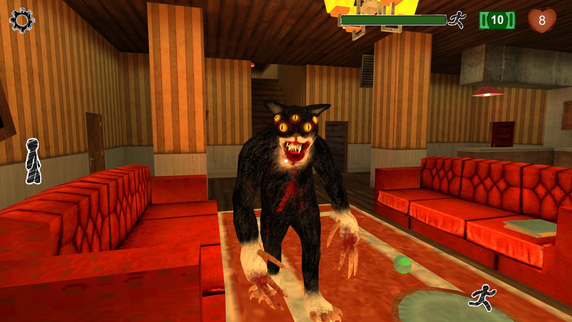 Cat Fred Evil Pet. Horror game