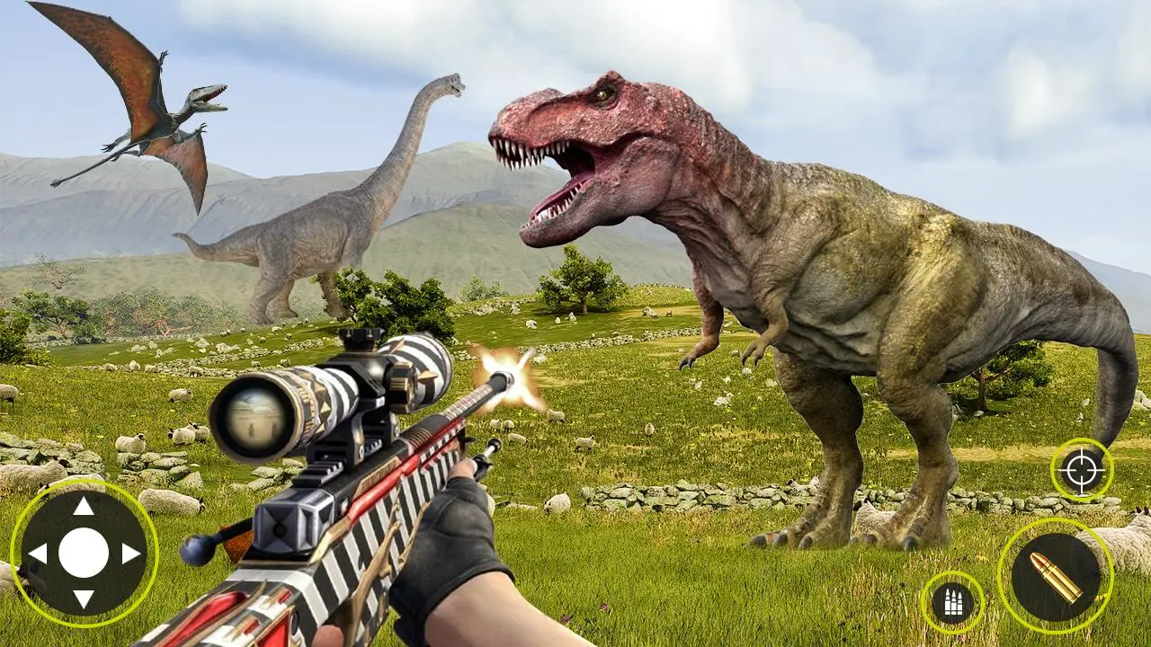 Wild Dino Hunting Gun Games 3d