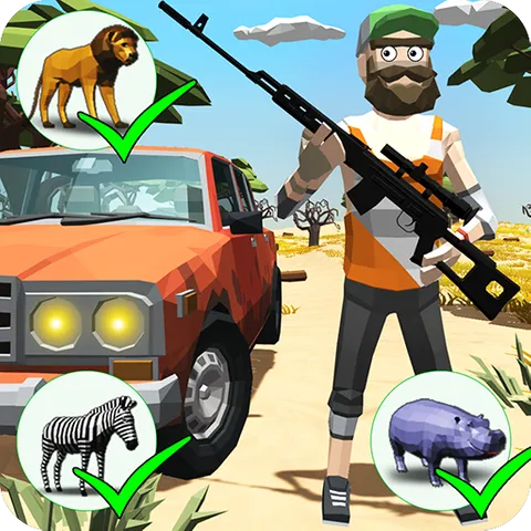 Hunting: Safari - Polygon Game