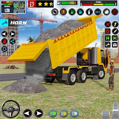 mengemudi truk kota offroad 3d