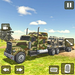 Army Truck Transport Drive Sim