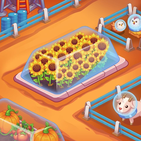 Idle Mars Colony: farm tycoon