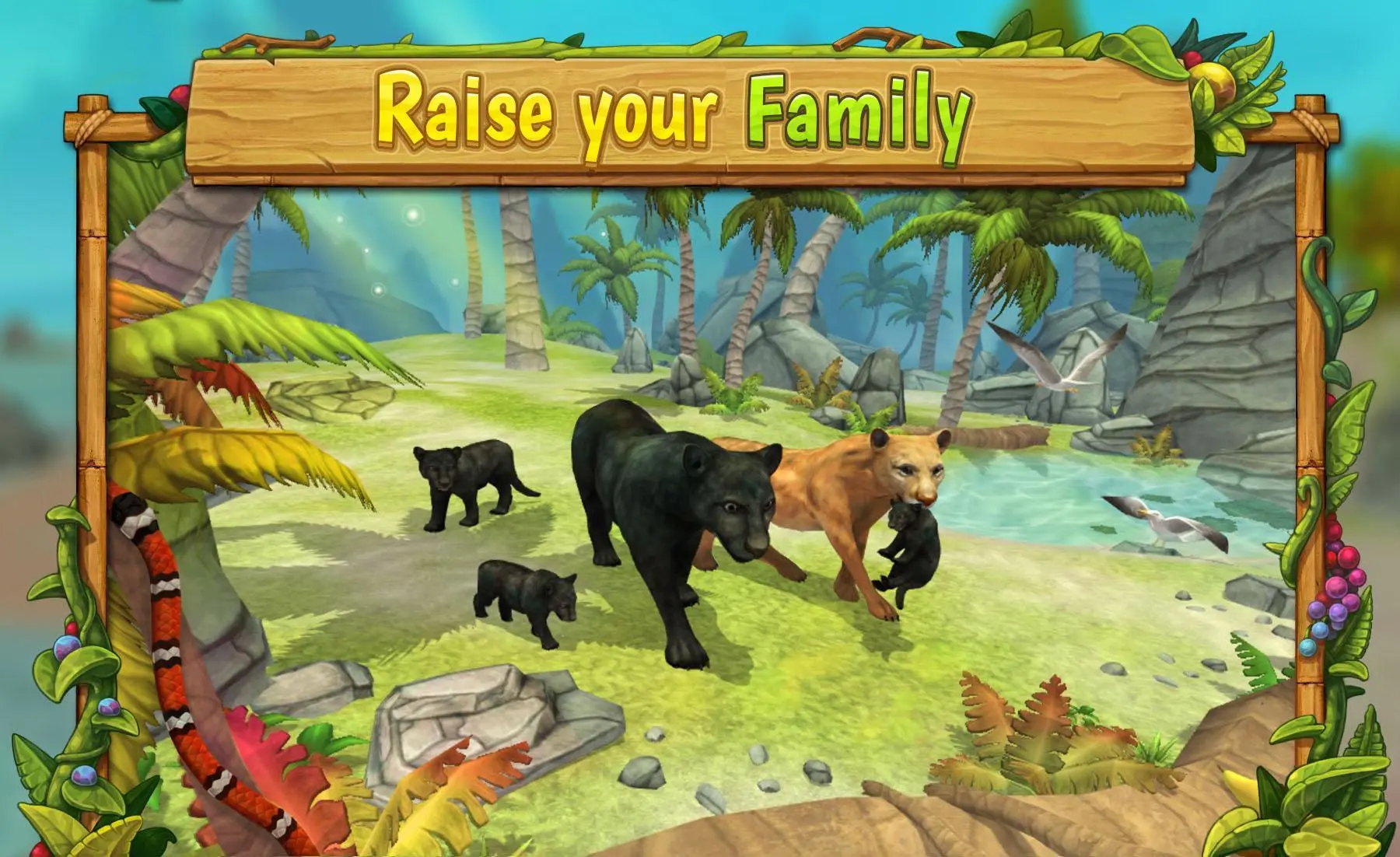 Panther Family Sim Online Animal Simulator