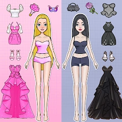 DIY Paper Doll Dress Up Games