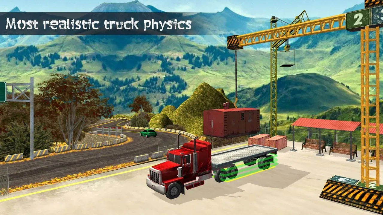 Truck Driving Uphill Simulator