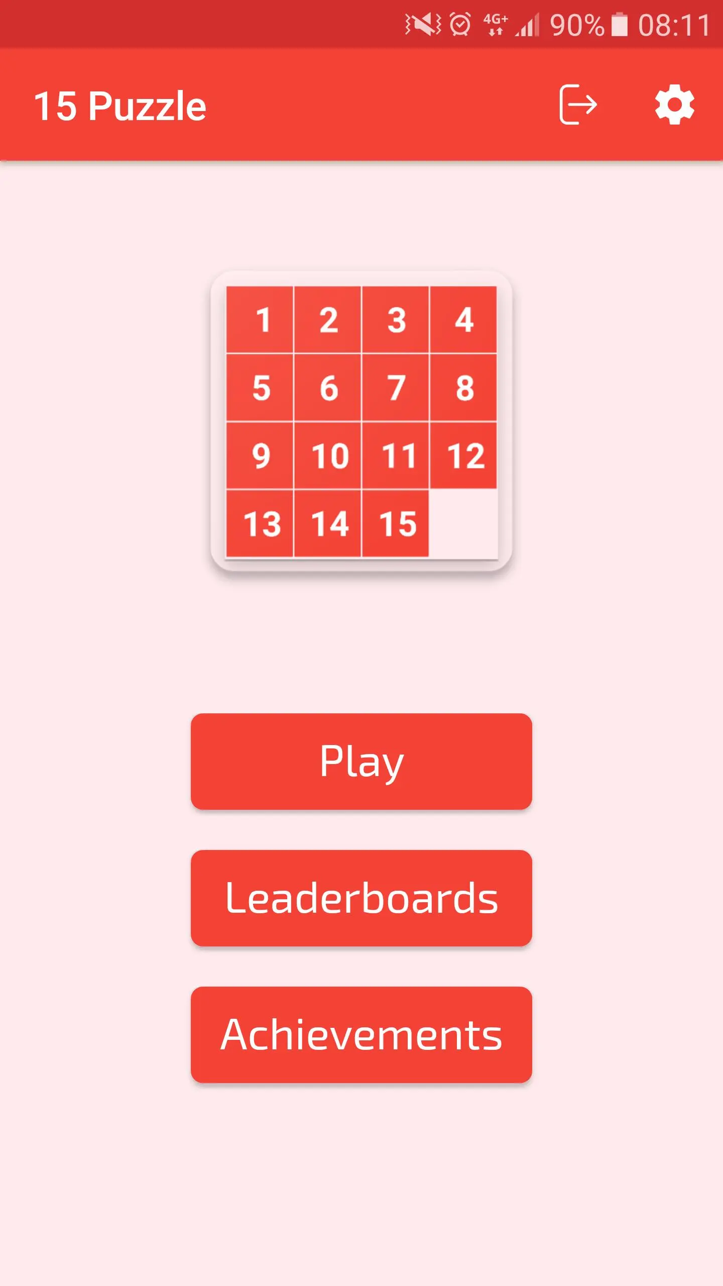 15 Puzzle (Game of Fifteen)