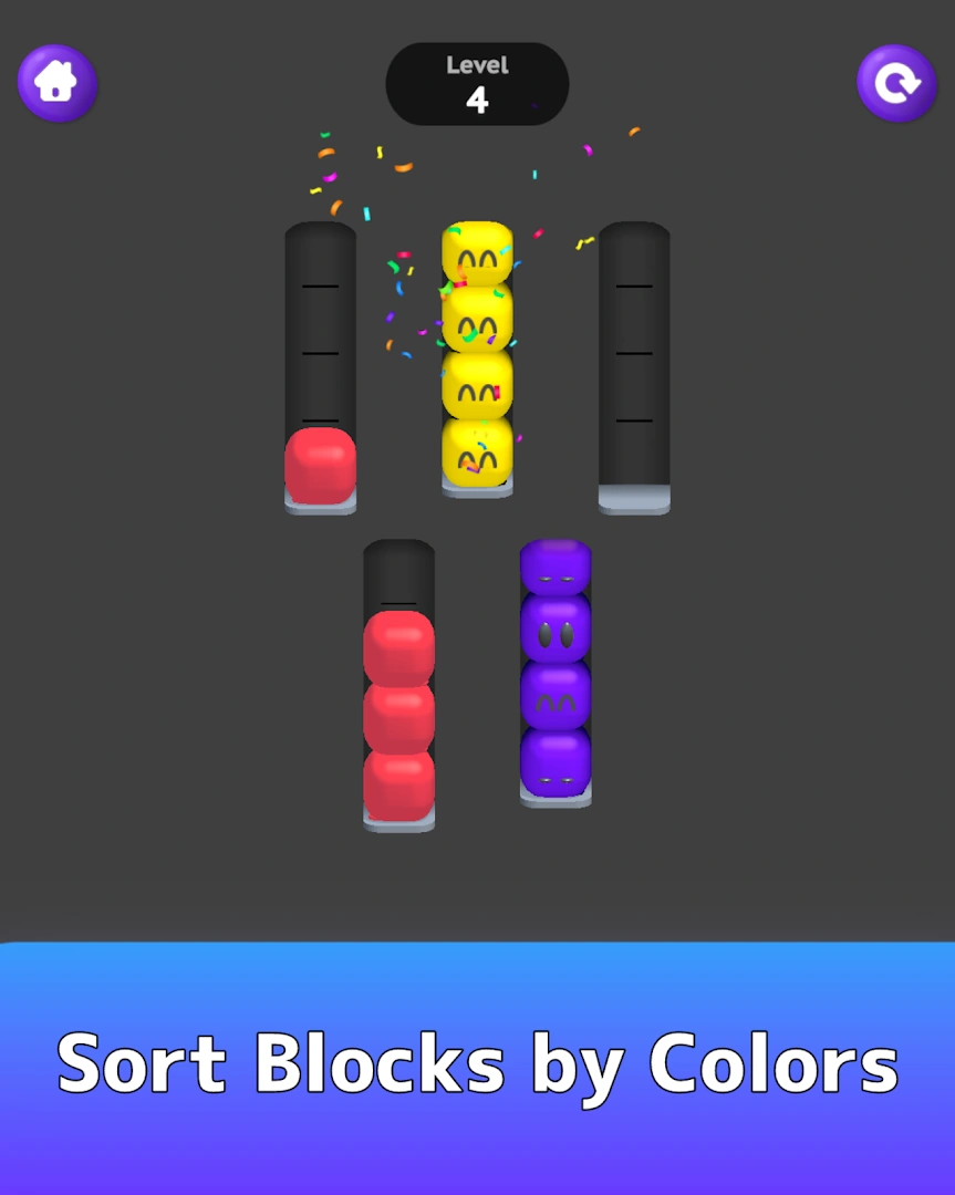 Block Sort 3D - Color Match