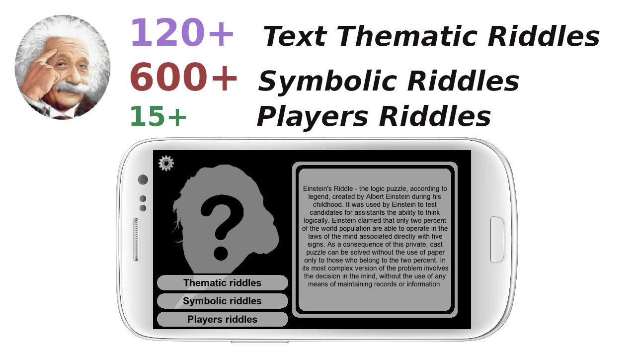 Einstein's Riddles Text Puzzle