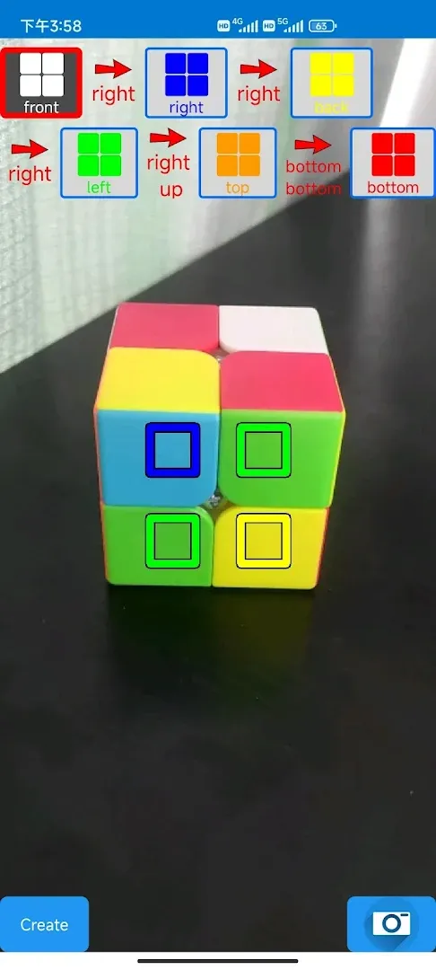 3DRubiksCube Camera Solver 2x