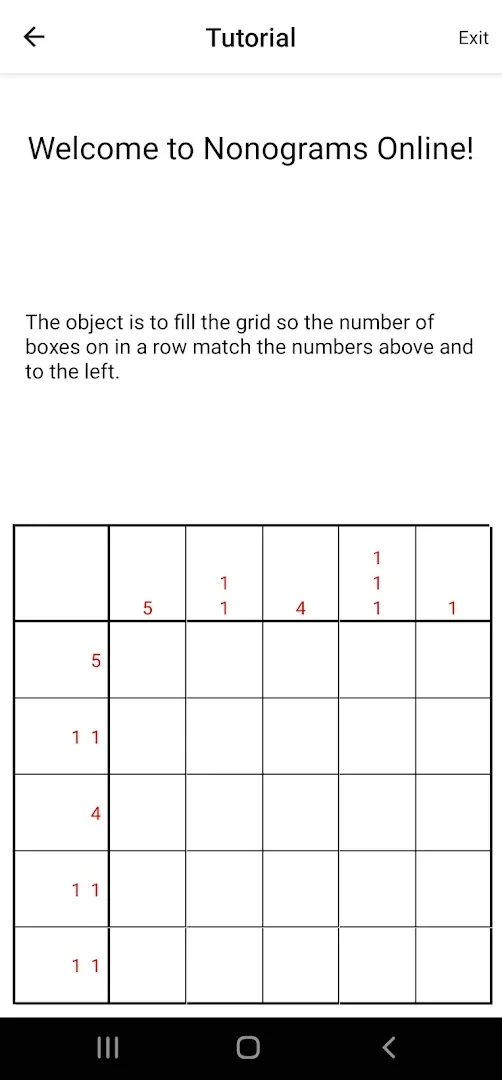 Nonograms Online
