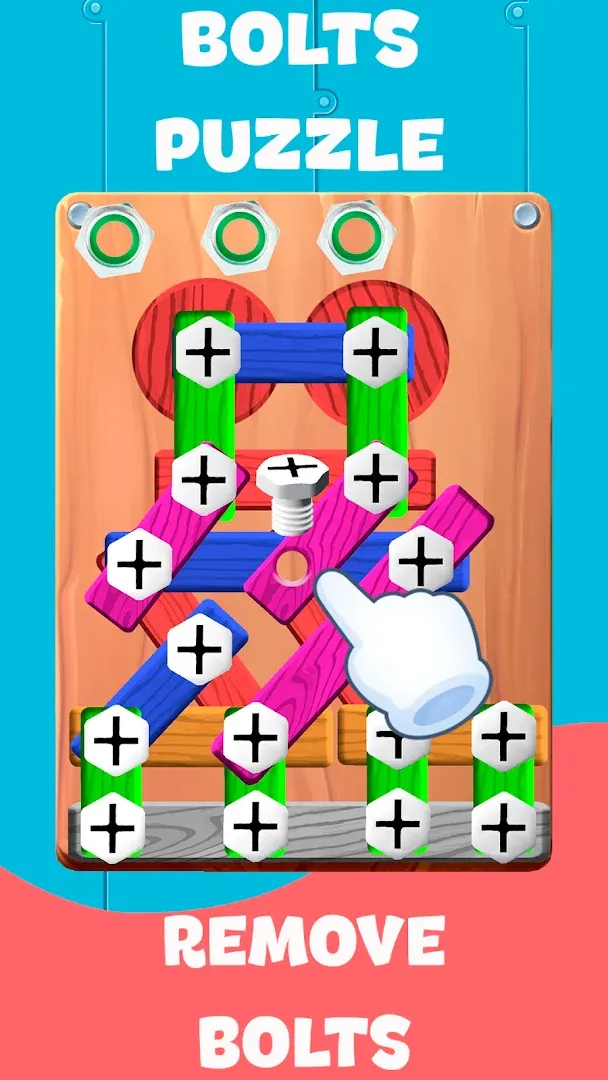 Screw Wood Nuts & Bolts Puzzle