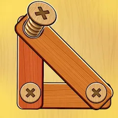 Wood Nuts Bolts Puzzle Game