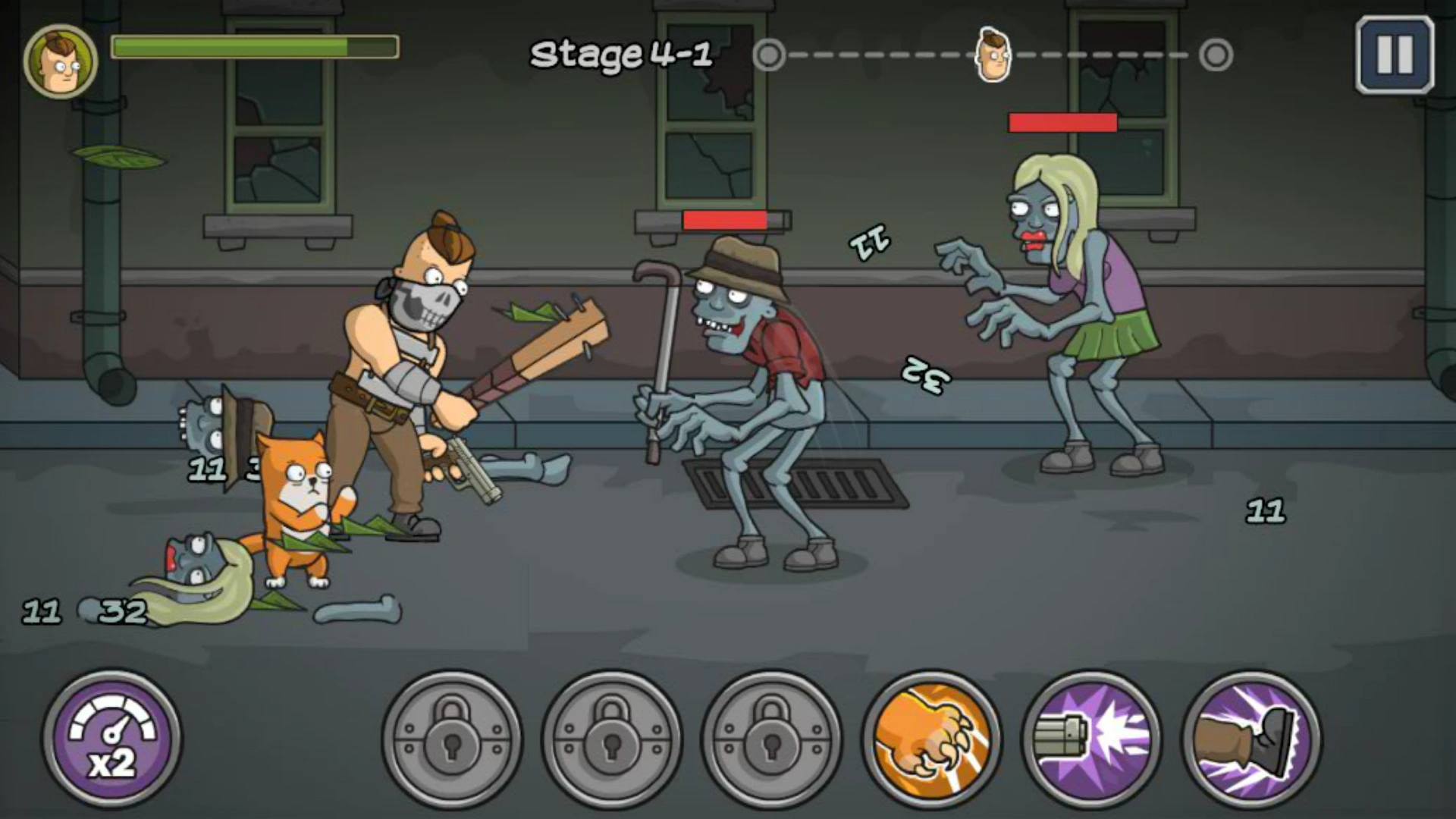Senya and Oscar vs Zombies